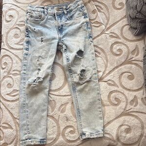 Distressed Light Blue Jeans for Women